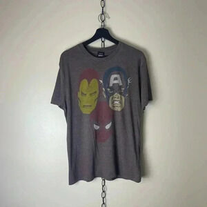 Marvel  Mad Engine Ironman Spiderman Captain America T-shirt